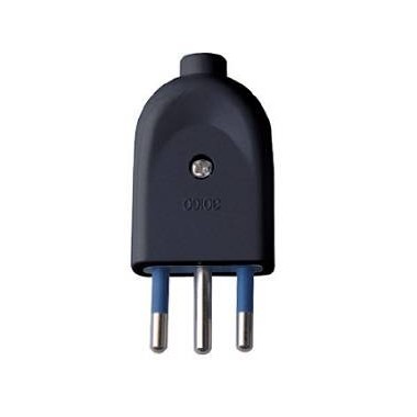SPINA 10A 2P+T DIRITTA IMQ NERA SFUSO