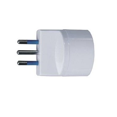ADATTATORE SPINA 10A 2P+T PRESA STANDARD TEDESCO IMQ BIANCO SFUSO