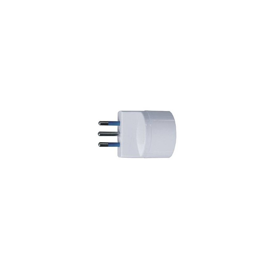 ADATTATORE SPINA 10A 2P+T PRESA STANDARD TEDESCO IMQ BIANCO SFUSO ADATTATORE SPINA 10A 2P+T PRESA STANDARD TEDESCO IMQ BIANCO SFUSO