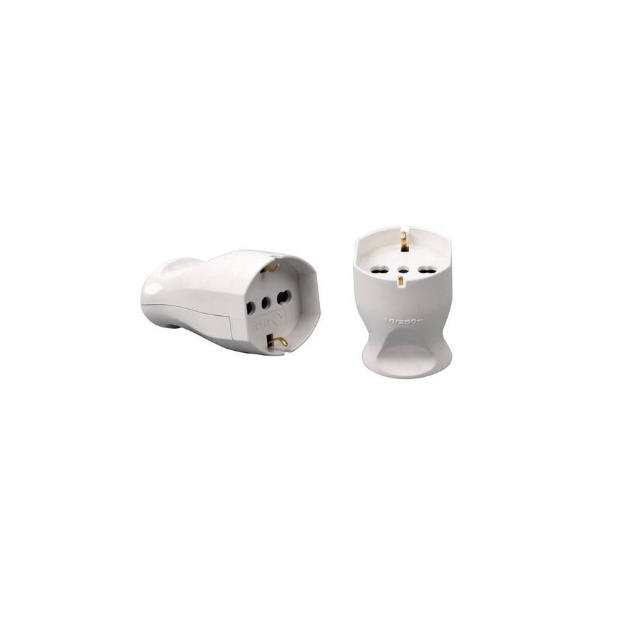 PRESA UNIVERSALE P40 16A 2P+T IMQ BIANCA PRESA UNIVERSALE P40 16A 2P+T IMQ BIANCA