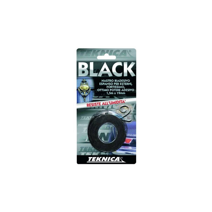 BLACK NASTRO BIADESIVO per esterno nero 19 x 1,5 BLACK NASTRO BIADESIVO per esterno nero 19 x 1,5