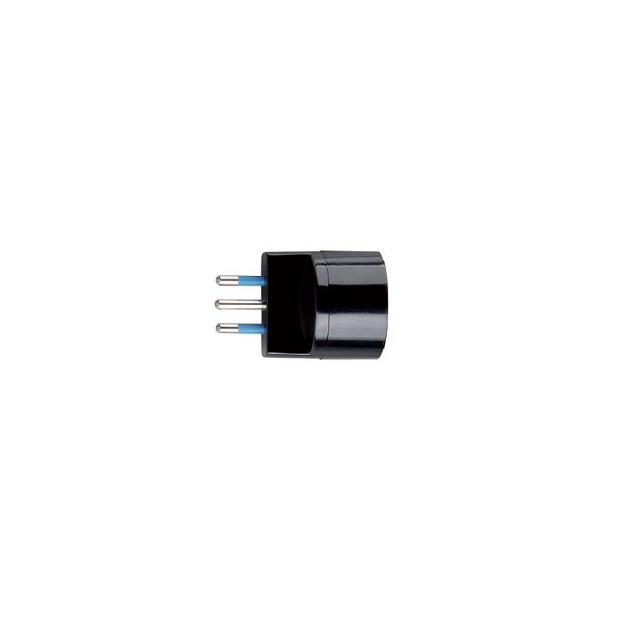 ADATTATORE SPINA 10A 2P+T PRESA STANDARD TEDESCO IMQ NERO SFUSO ADATTATORE SPINA 10A 2P+T PRESA STANDARD TEDESCO IMQ NERO SFUSO