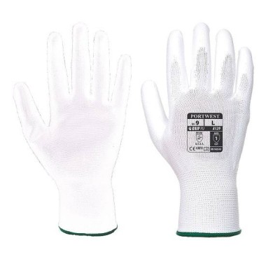 GUANTO NYLON SUPPORTATO POLIURETANO BIANCO L