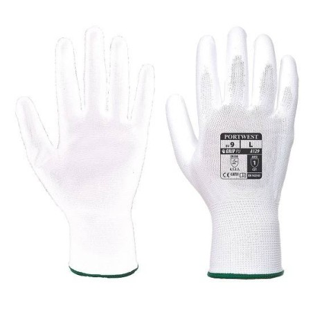 GUANTO NYLON SUPPORTATO POLIURETANO BIANCO L