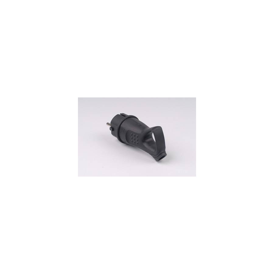 SPINA SCHUKO GOMMA ANTISPRUZZO IP44 CON GANCIO ESTRAZIONE SPINA SCHUKO GOMMA ANTISPRUZZO IP44 CON GANCIO ESTRAZIONE