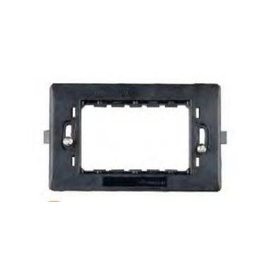 SUPPORTO 3 MODULI CON VITI ANTRACITE