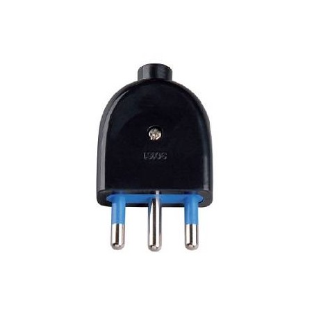 SPINA 16A 2P+T DIRITTA IMQ NERA SFUSO