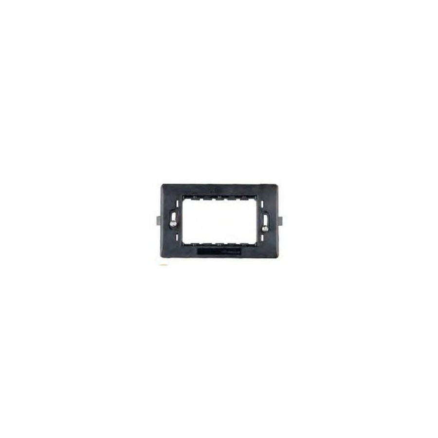 SUPPORTO 3 MODULI CON VITI ANTRACITE SUPPORTO 3 MODULI CON VITI ANTRACITE