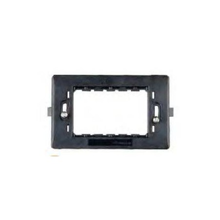 SUPPORTO 3 MODULI CON VITI ANTRACITE