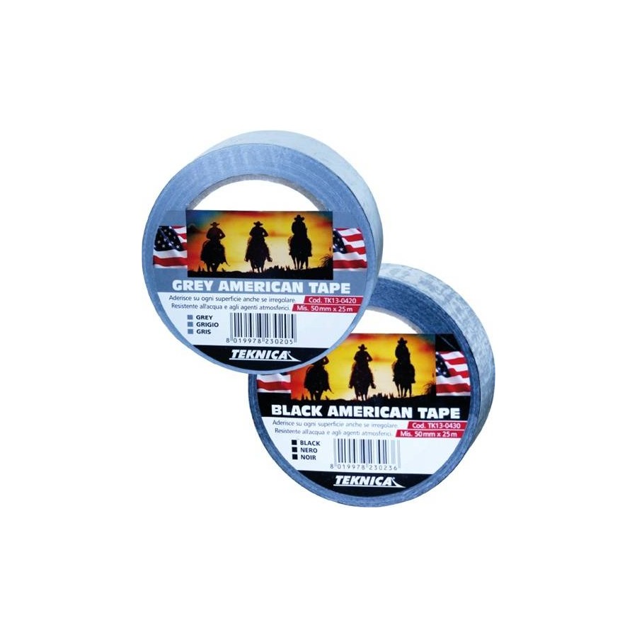 NASTRO AMERICANO mm50X25mt GRIGIO ARGENTO NASTRO AMERICANO mm50X25mt GRIGIO ARGENTO