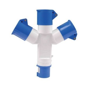 MOLTIPLICATORE PRESE INDUSTRIALI 1 SP CEE 16A2P+T 3 PR CEE 16A 2P+T IP44