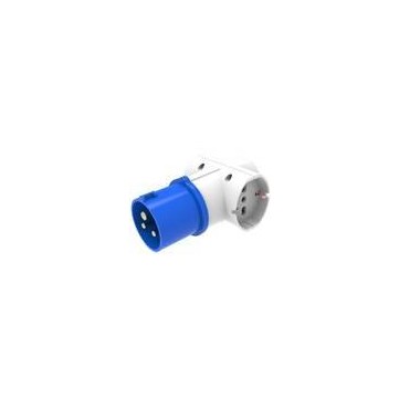 ADATTATORE INDUSTRIALE 1 SPINA 2P+T 16A 3 PRESE UNIVERSALI