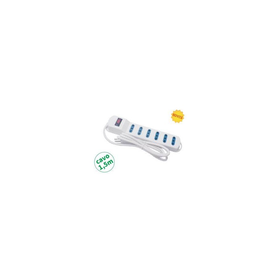 ultipr.6 bipasso spina 10A,cavo 3G*0.75mm, L.1.5m, PROTEZIONE SOVRAC. ultipr.6 bipasso spina 10A,cavo 3G*0.75mm, L.1.5m, PROTEZIONE SOVRAC.