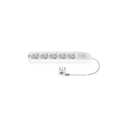MULTIP 5 USCITE UNIVERSALI INTERR SPINA16A CAVO 1.5M 3500W IMQ BIANCA