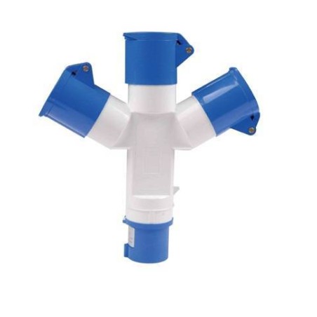 MOLTIPLICATORE PRESE INDUSTRIALI 1 SP CEE 16A2P+T 3 PR CEE 16A 2P+T IP44