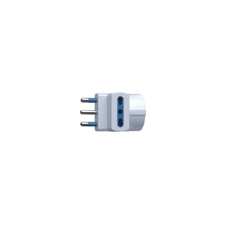 ADATTATORE SP 16A2P+T 1 PR STRD TEDESCO 2 PR BIP 10/16A IMQ BIANCO SFUSO ADATTATORE SP 16A2P+T 1 PR STRD TEDESCO 2 PR BIP 10/16A IMQ BIANCO SFUSO