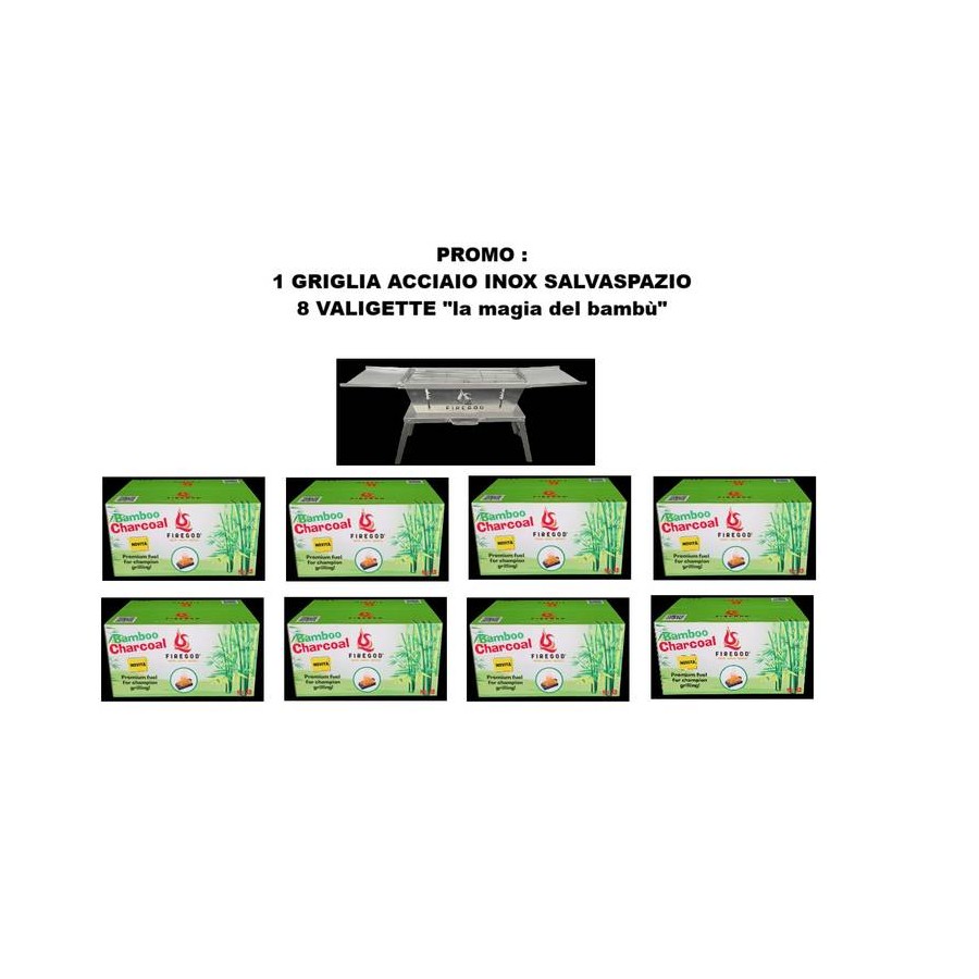 PROMO : 8 MAGIA DEL BAMBU' + 1 GRIGLIA ACCIAIO PICCOLA PROMO : 8 MAGIA DEL BAMBU' + 1 GRIGLIA ACCIAIO PICCOLA