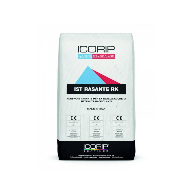 IST RK - bianco 25KG Rasante/collante professionale, granulometria 0,8 mm