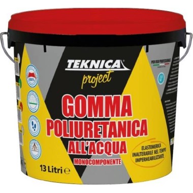 GOMMA POLIURETANICA ALL'ACQUA BIANCA 13 lt