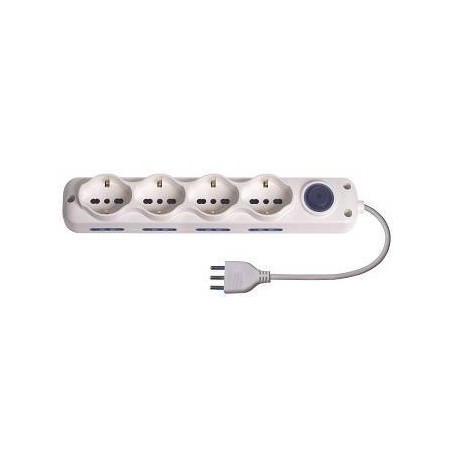Multip12 uscite- 8 bipasso+4 universali 10/16A 2P+T con interr.3500w